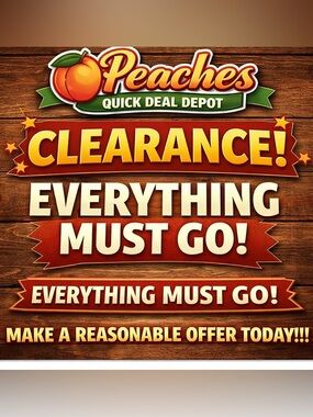 Peaches Clearance Wall Sign bundles